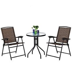 3 pcs Bistro Patio Garden Furniture Set