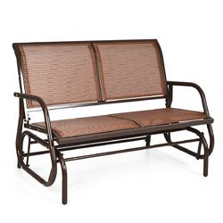 Swing Glider Chair 48" Loveseat Rocker Lounge Backyard