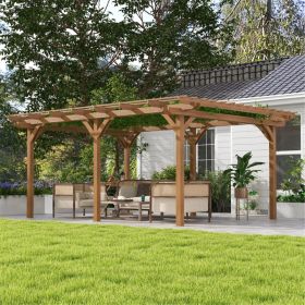 Wood Gazebo (Swiship-Ship) (Prohibited by WalMart) (colour: As shown)